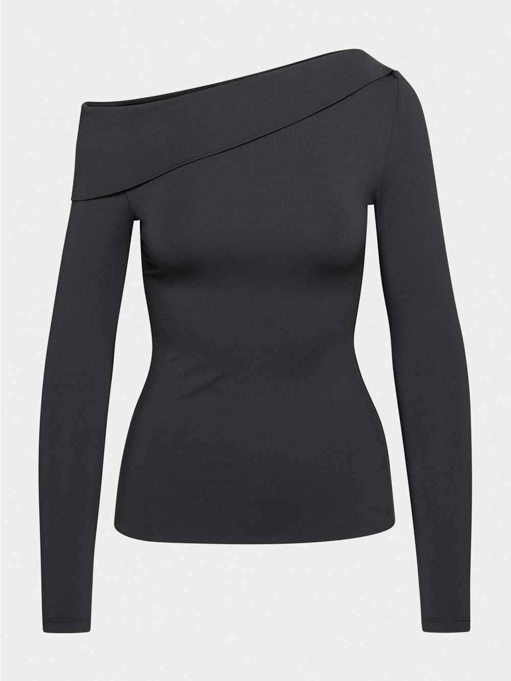 NWT Aritzia One-Shoulder Long Sleeve Top - Black - large